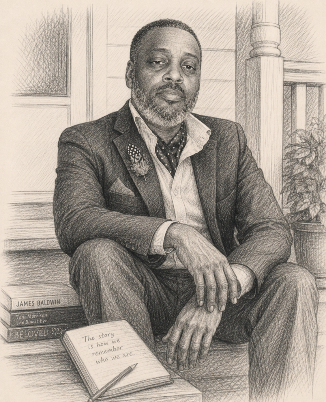 Portrait of author Rico Bridgett