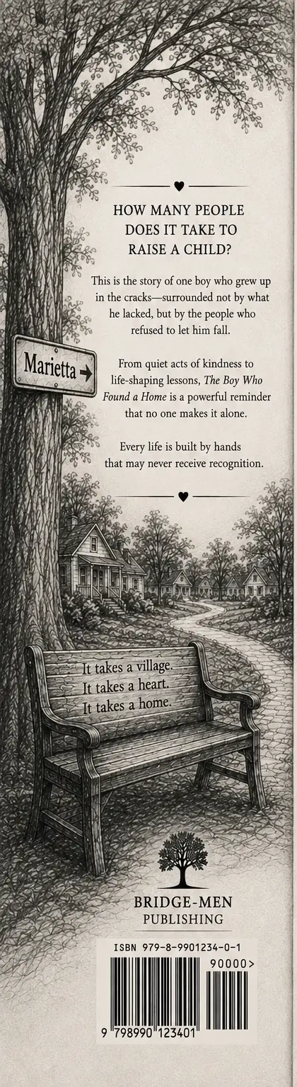 Back cover of The Boy Who Found a Home