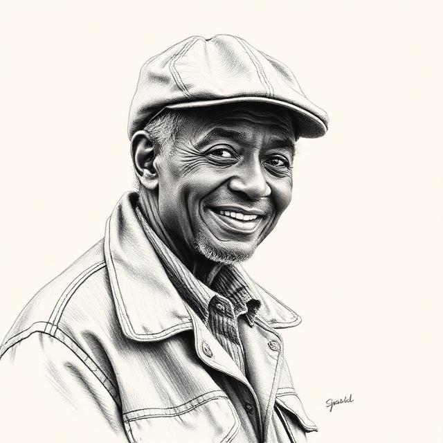 Pencil portrait of Mr. Faulk