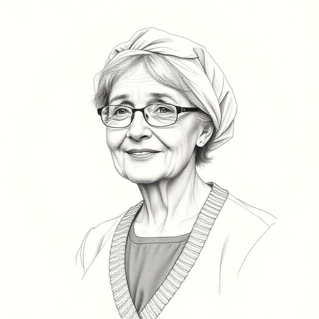 Pencil portrait of Mrs. Jenkins